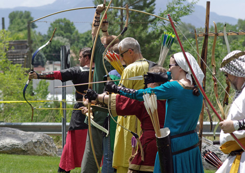 Archery Practice - Barony of Loch Salann - SCA - Salt Lake City